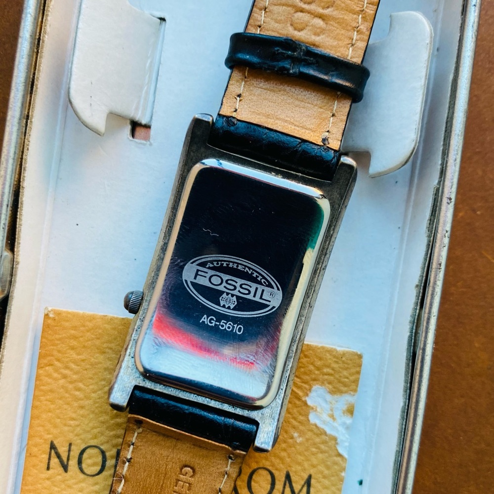 1995 FOSSIL ART DECO WATCH AG-5610 - Picture 7 of 8